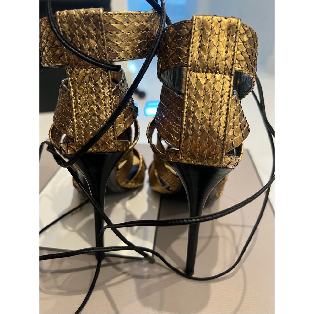 Tom Ford Metallic Python Heels - image 5
